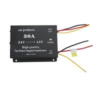 KIMISS Convertisseur DC24V à 12V avec Protection Contre Les Courts-Circuits - Module Professionnel pour Véhicules, Systèmes Audio de Voiture et Plus Encore (30A)