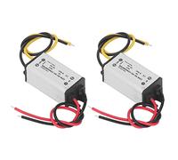 KIMISS Convertisseur de Tension, 2 Pièces, Régulateur de Tension DC 8-50V à 5V 3A 15W pour Applications de Voiture, de Bateau, de Yacht, de Chemin de Fer et d'aviation