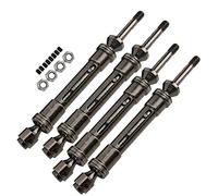 KIMISS Convient pour 1/10 Slash 4x4 SLA017 SLA018 Arbre de Transmission Avant et Arrière en Métal, Arbre d'entraînement RC Réglable pour des Performances Améliorées