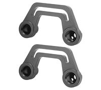 KIMISS Convient pour JL JLU 2018-2022 et Gladiator JT 2020-2022. Support de Montage pour éclairage de Pare-brise, Support de Lumière de Capot Réglable avec Structure en Alliage d'aluminium. (BLACK)