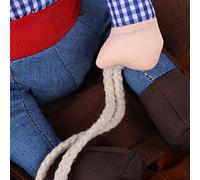 KIMISS Costume de Chien de Cowboy pour Halloween, Tenue d'équitation de Chevalier Amusante pour Petits et Grands Chiens, Vêtements de Cosplay avec Fermeture à Crochet et Boucle Réglable (XL Tenue