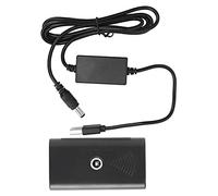 KIMISS Coupleur CC de Batterie Factice USB vers NP F550 Câble d'alimentation Haute efficacité avec Plusieurs Protections pour Moniteur et Lumière de Remplissage Plastique Noir 5,5 X