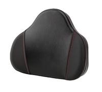 KIMISS Coussin de Dossier Arrière de Moto en Cuir PU, Support de Siège Passager en Mousse, Conception Ergonomique Incurvée de Remplacement pour ATV, Scooter, Cruiser, Cyclomoteur,