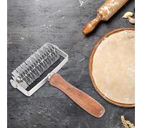 KIMISS Couteau à Rouleaux en Réseau en Acier Inoxydable Ménage - -pâte Ergonomique pour Cuisson, Pizza et Pâtisseries - Outil de Cuisine Facile à Nettoyer