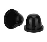 KIMISS Couvercle de joint de phare, 2Pcs 85mm Noir En Caoutchouc De Voiture LED Phare Cache-Poussière Logement Joint Capuchon Étanche