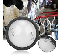 KIMISS Couvercle et Joint de Seau à Lait - Couvercle Transparent en Plastique pour Machine à Traire avec Deux Entrées Ouvertes, Idéal pour la Traite des Chèvres, des Moutons et des Vaches