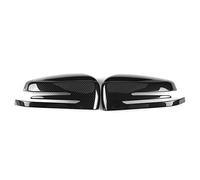 KIMISS Couverture de miroir Garniture Capuchon de Rétroviseur fibre de carbone pour A B C E S CLK GLK GLA CLASSE W246(noir)