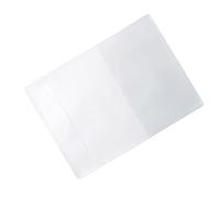 KIMISS Couverture de Passeport Transparente Givrée - Protecteur de Voyage en PVC Imperméable avec Porte-Carte d'identité, Design Compact et Léger pour Une portabilité Facile