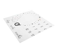 KIMISS Couverture d'étape de bébé - Couverture Photo de Nourrisson en Flanelle à Flanelle Douce pour Le Graphique de Croissance Mensuel - Design Unique pour la Première Année de bébé (numéros de