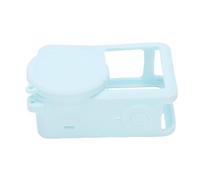 KIMISS Couverture Extérieure en Silicone Souple, Protection D'objectif Intégrée avec Sangle de Suspension, Coque Absorbant Les Chocs pour Une Utilisation Quotidienne de Caméra de Sport (Blue)