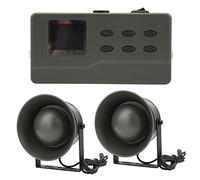 KIMISS CP-390 Double Haut-parleur Extérieur 35 W Lecteur de Sons d'Oiseaux électrique MP3 avec Fonction de Synchronisation, écran LCD 96 X 64 et Sélection de Chansons - Idéal pour les Amateurs