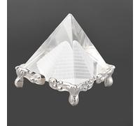 KIMISS Creative Rose Cristal Pyramid Quartz Stone Figurine - Déco Accent Home, Good Luck Charm, Artisanal Unique