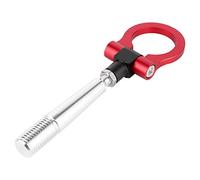KIMISS Crochet de Remorquage, Crochet de Remorquage Arrière Portable pour JDM Style Anneau de Remorquage de Course à Visser Anneau de Crochet en Métal pour FX35 FX45 FX50 QX70 (Rouge)