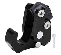 KIMISS Crochet universel en alliage d'aluminium CNC pour casque de moto, sac de transport, support de transport à mortaise et tenon (noir)