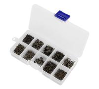 KIMISS Crochets de Boucles d'oreilles pour la Fabrication de Bijoux, Bricolage, Fabrication Artisanale, Fermoir à Homard, Ensemble de Crochets (Guqing-boîte unique)