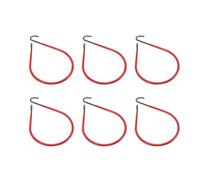 KIMISS Crochets de Câble de Plafond Robustes pour l'exploitation Minière, 6 Pièces, Clips de Suspension en Acier au Carbone et en Polyéthylène pour une Gestion Sécurisée des Câbles