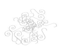 KIMISS Crochets d'ornement de Noël pour la Décoration 60 Pièces Mini Crochets en Métal Multi-usages en Forme de S Décoration de Support d'arbre de Noël Cintres 'arbre 'ornement (SILVER)