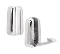 KIMISS Crochets Muraux Robustes Crochets en Acier Inoxydable Imperméables Crochet Dissimulé pour Accrocher Manteau, Chapeau, Porte-serviettes Crochet Support Mural - Salle de Bain et Chambre (Argent)