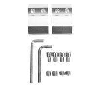 KIMISS D'angle de Rail pour Emballage, Support de Montage sur Rail de Boîte à Outils avec Trou fileté M8, Adaptateur de de de Remplacement pour Accessoires de Boîte à Outils (BLACK)