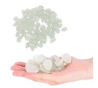 KIMISS dans les Pierres Sombres pour Jardin et Aquarium - 100 Pièces de Galets Lumineux pour Décorations, Roches Fluorescentes Charismatiques pour Allées et Paysages (brun clair)