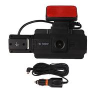 KIMISS Dash Cam Cam Avant et Arrière Double de l'objectif - Écran IPS 3 ", Rotation HD 360 °, Capteur G, Nuit pour Voitures, Enregistrement en Boucle, Verrouillage d'urgence