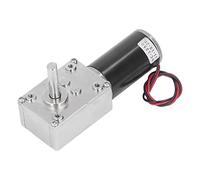 KIMISS DC 12V Motor de l'engrenage à Ver de DC 12V 18W Motor à Engrenages à Courant Continu High avec Caractéristique Auto-verrouillable Torsion et Vitesse Améliorées (0-10RPM par Minute)