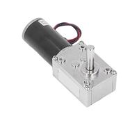 KIMISS DC 12V Motor de l'engrenage à Ver de DC 12V 18W Motor à Engrenages à Courant Continu High avec Caractéristique Auto-verrouillable Torsion et Vitesse Améliorées (0-200 RPM)