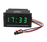 KIMISS DC4.5-30V Horloge électronique automatique à LED pour voiture étanche à la poussière(Vert)