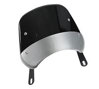 KIMISS Déflecteur de Vent Universel pour le Pare-brise pour 7,5 Pouces / 9,45 Pouces - Faming Protecteur Réglable Rétro pour Moto