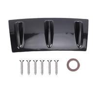 KIMISS Diffuseur de Lèvre de Pare-Chocs Arrière à 3 Ailerons pour Voitures, Becquet Noir Brillant Universel, Lèvre de Pare-Chocs Inférieure, Diffuseur Arrière élégant, Accessoire de