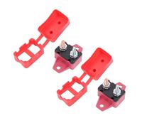 KIMISS Disjoncteur à Réinitialisation Automatique, 2 Pièces, avec Goujon de Couvercle, Protection contre les Surcharges, pour Voitures, Navires, Yachts, équipement électromécanique (10A)