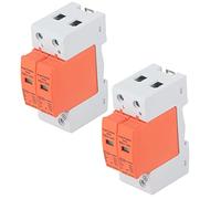 KIMISS Dispositifs de Protection Contre Les Surtensions 2P SPD - Protecteur de Parafoudre AC pour Disjoncteur Domestique 420 V RMU1-C40 avec Fenêtre Visuelle, Boucle Anti-Fissure et Matériau