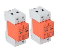 KIMISS Dispositifs de Protection Contre Les Surtensions 2P SPD - Protecteur de Parafoudre AC pour Disjoncteur Domestique 420 V RMU1-C40 avec Fenêtre Visuelle, Boucle Anti-Fissure et Matériau