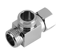 KIMISS Douche à 3 Voies, Adaptateur en Laiton plaqué chromé, G1 / 2 "T Forme pour Le Bras de Douche monté