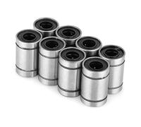 KIMISS Douille de Roulement à Billes de Mouvement LM6UU 6 Mm pour Imprimante 3D, Pièces CNC - 8 Roulements de Haute Précision