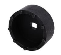 KIMISS Douille D'écrou D'essieu 1/2" Drive 2,97" Douille D'écrou D'essieu 9 Broches Outil de Retrait de de Retenue de Roulement de Moyeu Revêtement en Oxyde Noir avec 9