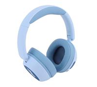 KIMISS Écouteurs Bluetooth pour Enfants sans Fil sur l'oreille avec Lumières LED - 25 Heures et Limitation de Volume pour Mobile, Tablette, Ordinateur Portable (Blue)