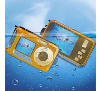 KIMISS Écran de Caméra 4K6MP 10 Pieds, Caméra à écran 4K6MP 16X Digitalm Auto 64Gemory Carderwear (Yellow)