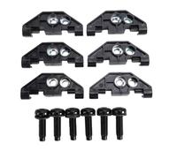 KIMISS Écrou de Retenue de Maintien Rigide, Kit de Matériel de Remplacement pour JK JKU 2007 2018, avec 6 Boulons M8 et écrous de 2,6 Pouces, OEM 55397093AC