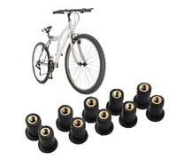 KIMISS Ecrous a Sertir Moletes en Laiton, Fixations de Carenage et Pare Brise avec Couche Exterieure en Caoutchouc for Moto (M5 10 morceaux)