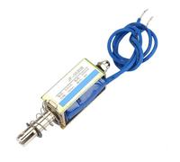 KIMISS Électro-aimant à Traction CC Haute efficacité 6/12/24 V DC 300 MA avec Plage Rétractable 5 N 10 Mm (24V)