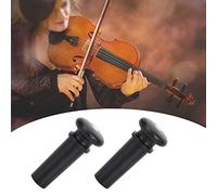 KIMISS Embout de Queue de Violon, 2 Pièces, Accessoires pour Cordes d'orchestre Musicales en Bois de Jujube, Type d'instrument A (Noir avec des yeux de poisson)