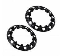 KIMISS Enjoliveurs de Jante ATV, Cache Moyeu Décoratif 2 Pièces 8 Pouces for Roues de Quad et UTV (Black)