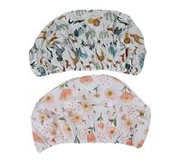 KIMISS Ensemble de 2 Couvercles de Changement Couches pour bébé, 2pcs Imprimer Couvercles Fil Coton, Feuilles Nourrisson Amovibles pour les Bébés Nourrissons Chez les Filles Douces et