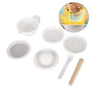 KIMISS Ensemble de Bols de Nourriture pour Bébés pour bébé - Outil de Broyeur de Légumes et de Fruits Multifonctionnels pour les - Matériau PP Sûr avec Tige de Broyage et Cuillère pour une