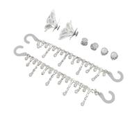 KIMISS Ensemble de Chaussures pour Femmes, 8 Pièces, Décorations Cœur et Rondes, Accessoires élégants, Sabots et Sandales