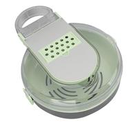 KIMISS Ensemble de Hachoir à Légumes Trancheuse avec 8 Modes de pour une Préparation de Cuisine Efficace, Râpe Multifonctionnelle en Acier Inoxydable pour Pommes de Terre et Carottes (GREEN)