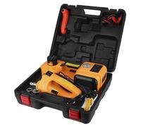 KIMISS Ensemble de Levage de Cric Hydraulique électrique de Voiture 5T DC 12V avec clé électrique, Outils de Réparation de Pneus pour Un Entretien Rapide et Sûr du Véhicule