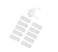 KIMISS Ensemble de Marque-places en Acrylique pour Mariage - 11 Pièces Vierges Rectangulaires en Acrylique avec Ruban et Design personnalisé - Parfait pour la Mise en Table et l'affichage du Nom