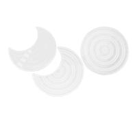 KIMISS Ensemble de Moules de Calendrier en Silicone Faits à la Main, pour l'artisanat en Résine époxy, Plaque de Décoration Suspendue avec Demi-lune et Moules Ronds